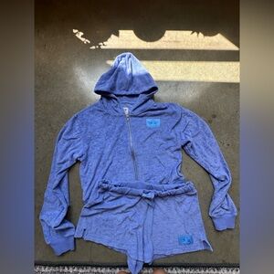 Boys lie Terry purple short sweat set xl xxl